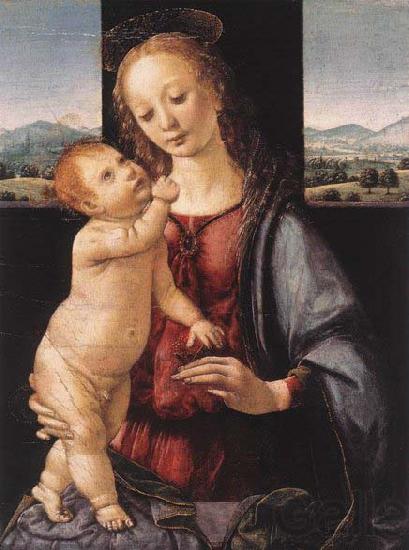 Leonardo  Da Vinci Madonna and Child with a Pomegranate France oil painting art